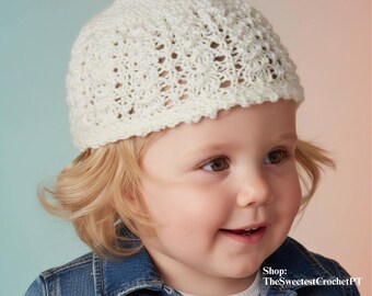 Vintage lacy baby bonnet knitting pattern PDF Size 9–12 months Worsted yarn Heirloom shower gift idea INSTANT DOWNLOAD Digital