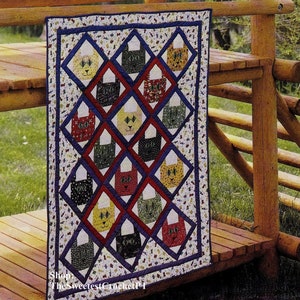 Cats quilt sewing pattern Baby animal quilt Cats sewing pattern 40 x 52 inches Home decor DIY Vintage pattern INSTANT DOWNLOAD Digital Pdf