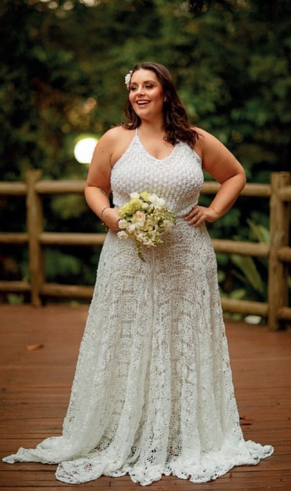 Crochet bridesmaid dress deals
