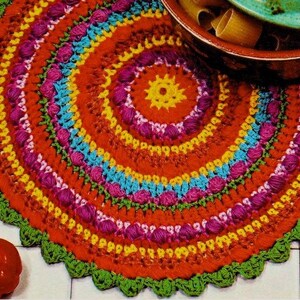 Placemat crochet pattern Mandala doily Sousplat Crochet home decor pattern INSTANT DOWNLOAD PDF