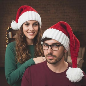 Santa Claus hat crochet pattern DIY Christmas hat pattern INSTANT DOWNLOAD Pdf