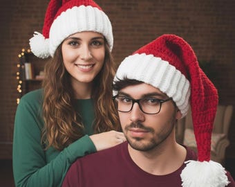 Santa Claus hat crochet pattern DIY Christmas hat pattern INSTANT DOWNLOAD Pdf