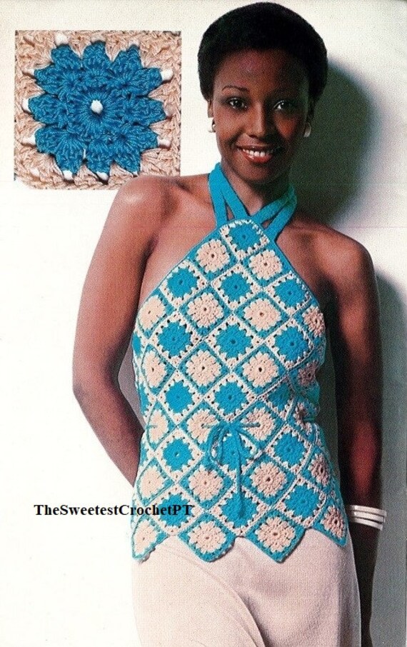 granny square halter top