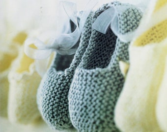 Patrones de tejido de pantuflas para bebé Patrón de tejido para bebé Regalo de baby shower Regalo para recién nacidos DESCARGA INSTANTÁNEA PDF