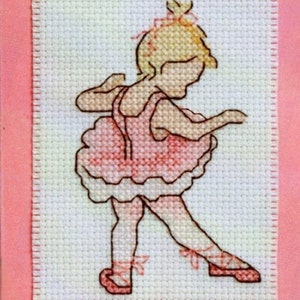 Ballerina cross stitch pattern Ballet dancer cross stitch beginner Cute Nursery decor Ballerina Party Birthday gift for girl DIGITAL PDF