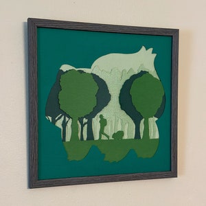 Bulbasaur Layered Paper Wall Art