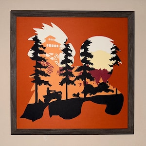 Wachsmalstein-Schichtpapier-Wandkunst