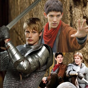 BBC&#39;s Merlin - Merlin en Arthur AFDRUKBARE bladwijzer