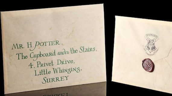 Harry Potter Hogwarts Letter Envelope