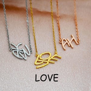 Collar con inicial de oro personalizado, collar con nombre, regalo para dama de honor, regalo de cumpleaños para ella, collar con letras, collar delicado en capas, regalo para mamá.