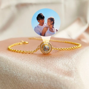Custom Photo Projection Bracelet,Picture bracelet,Couple bracelet,Anniversary Gift,Birthday Wedding Gift,Best Friend Gift,Christmas bracelet