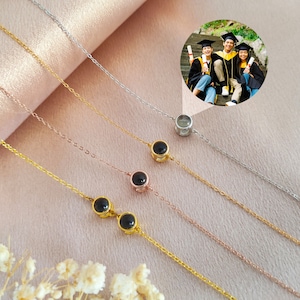 Personalised projection Bracelet,Photo Bracelet,Memorial Picture Inside Bracelet,Customized Gift for Her,Birthday Wedding Friend Gift