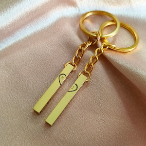 Personalized Couples Keychain,Custom Wedding Keychain,Coordinates keychain,Longitude keychain,Valentines Gift,Christmas Gift,Gift for Him