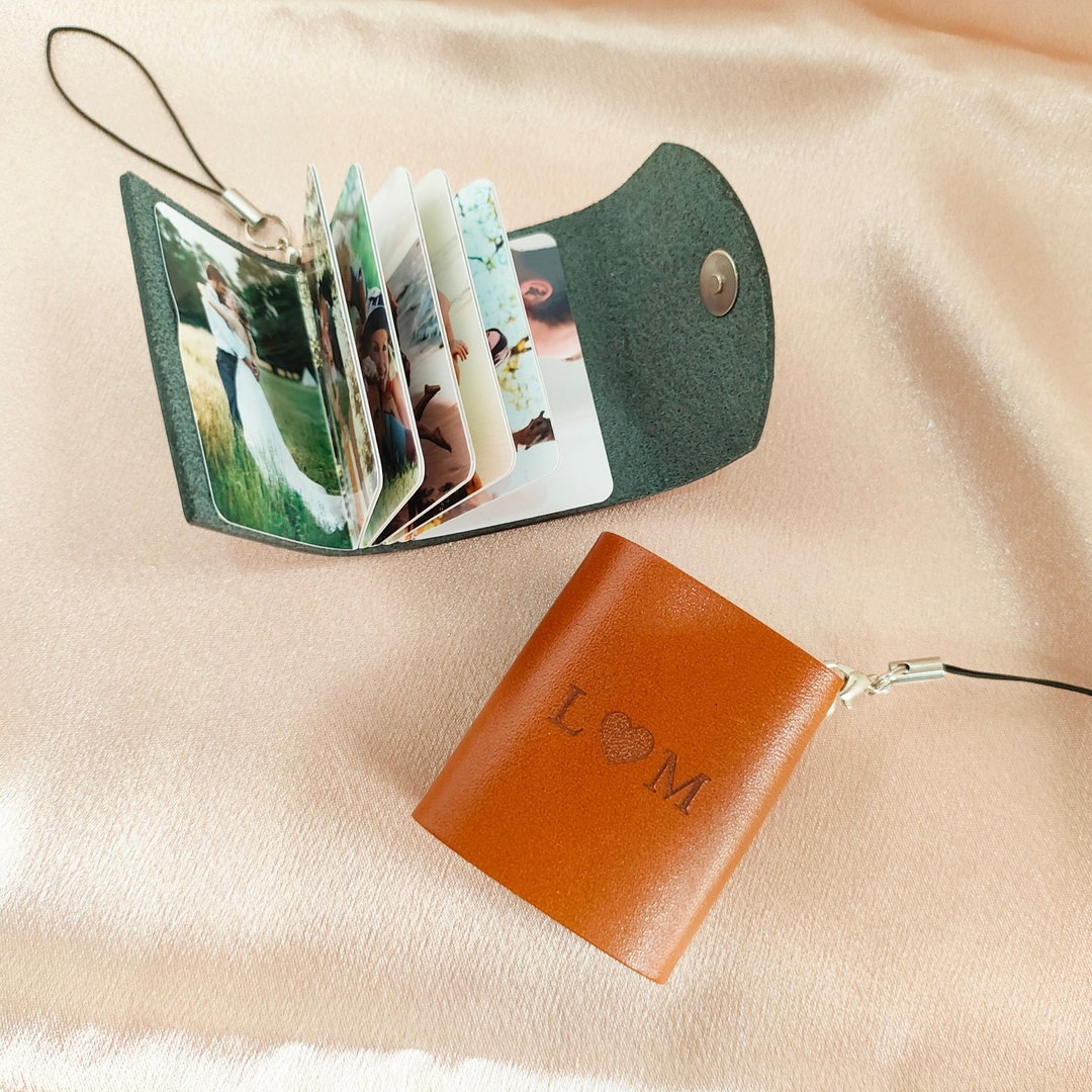 Custom Couple Photo Album Key Chain,personalized Photo Keychain,leather ...