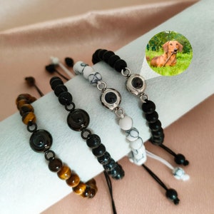 Custom Photo Projection Bracelet,Personalized Bracelet for Men,Boyfriend Bracelet,Couple Bracelet,Memorial Photo Bracelet,Father&#39;s Day Gift