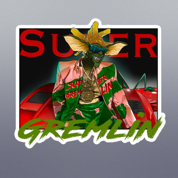 Kodak Black Super Gremlin Vinyl Sticker: Collectible Red Car Decal