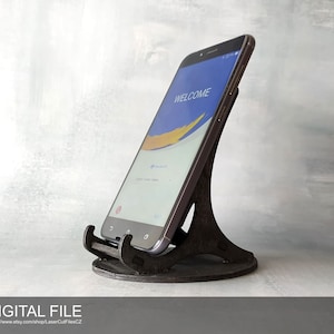 Stand for mobile phones. Laser cut files SVG, PDF, DXF Digital product