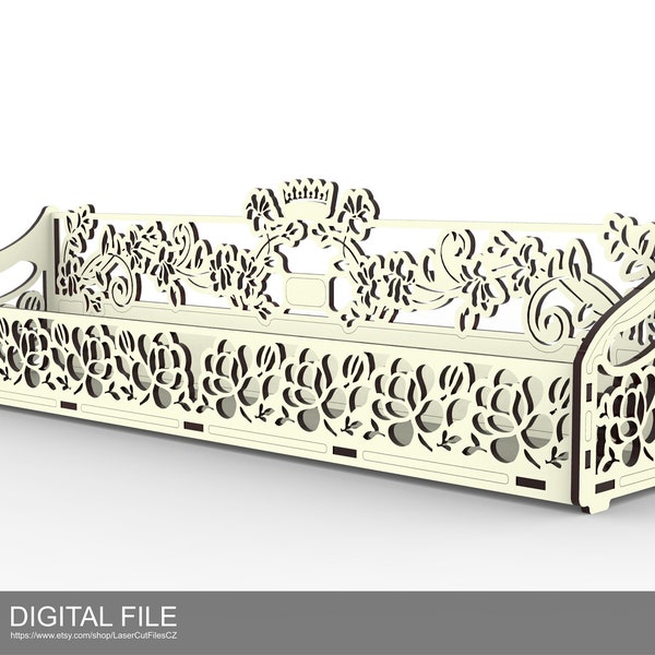 Soporte de bolsa de especias v.2.0. Archivos de corte láser SVG, PDF, DXF Producto digital