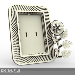 Multilayer Photo Frame version PF7.0. Laser cut files SVG, DXF, PDF Digital product
