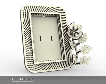 Cornice per foto multistrato versione PF7.0. File tagliati al laser SVG, DXF, PDF Prodotto digitale