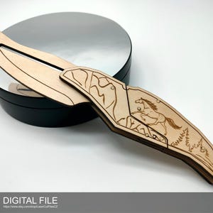 Folding knife A0161. Laser cut files SVG, DXF, PDF Digital product