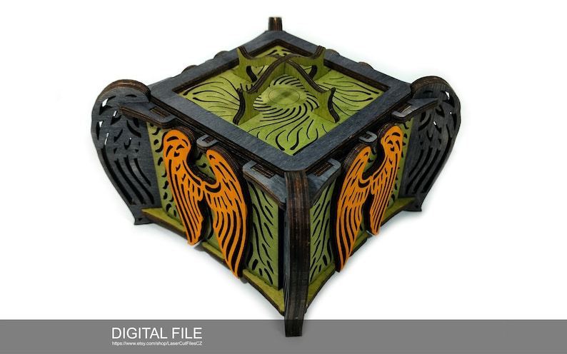A Box for an Angel. Laser Cut Files SVG, PDF, DXF Digital Product - Etsy