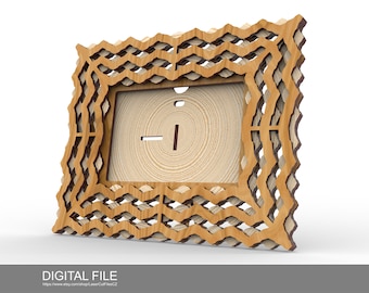 Multilayer Photo Frame v.4.0. Laser cut files SVG, DXF, CDR Digital product