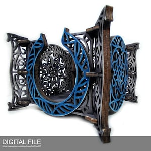 Serviettenhalter A0102. Laser geschnittene Dateien SVG, PDF, DXF Digitales Produkt