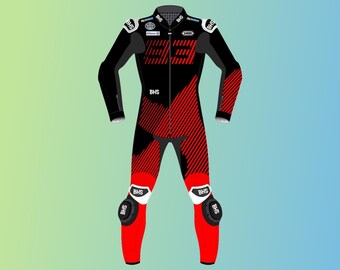 Motorcycle Leather Racing Suit, Customized Marc Marquez Motorbike Track Race Suit
