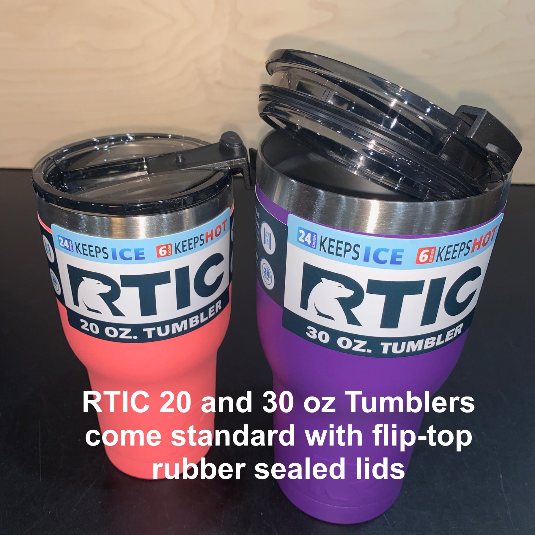 New RTIC 20oz Matte Finish Color Tumbler Custom Laser Engraved 