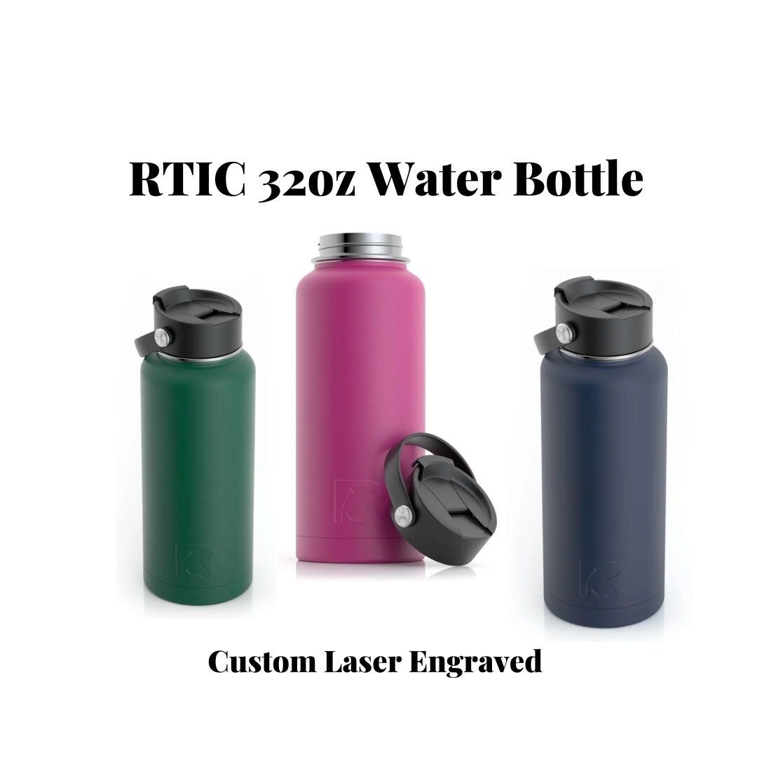 RTIC 32 Oz Matte Finish Color Water Bottles Custom Laser Engraved - Etsy