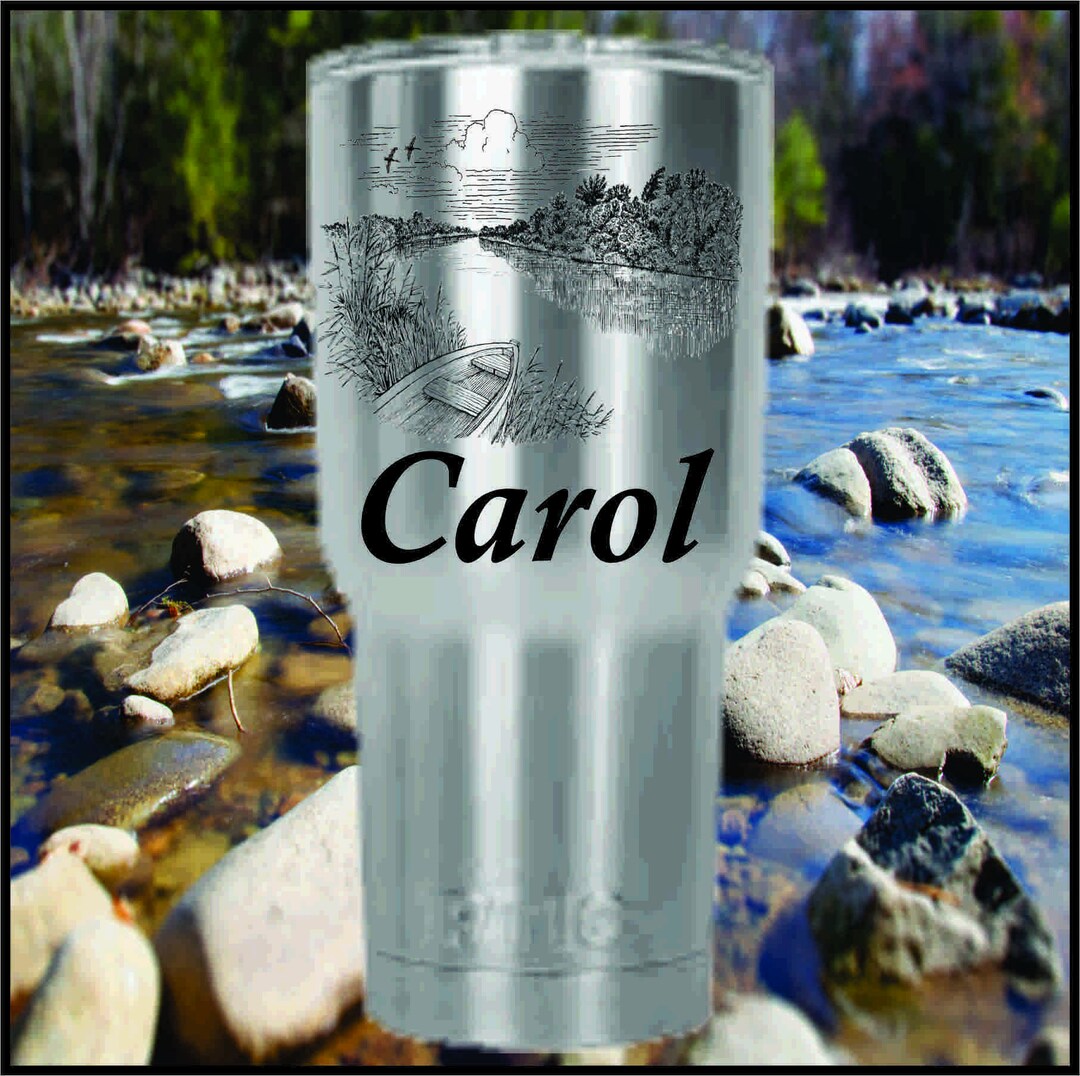 River - New RTIC Matte Finish Color Tumbler - Custom Laser Engraved - Etsy