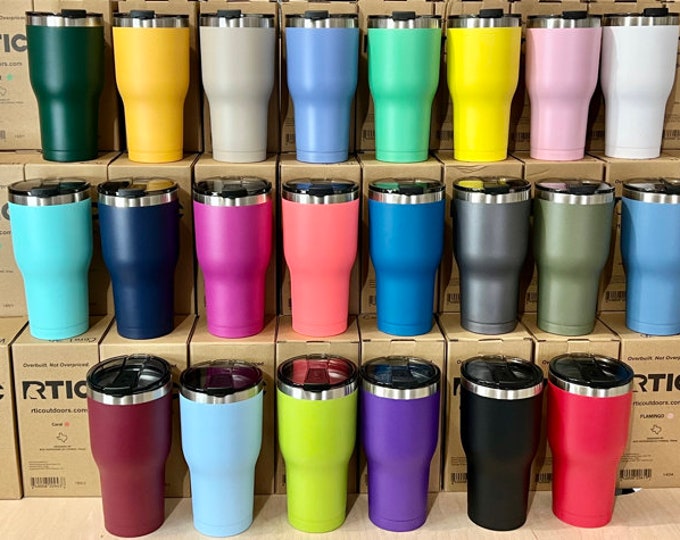 RTIC 20 Oz Matte Finish Color Tumblers Custom Laser Engraved - Etsy