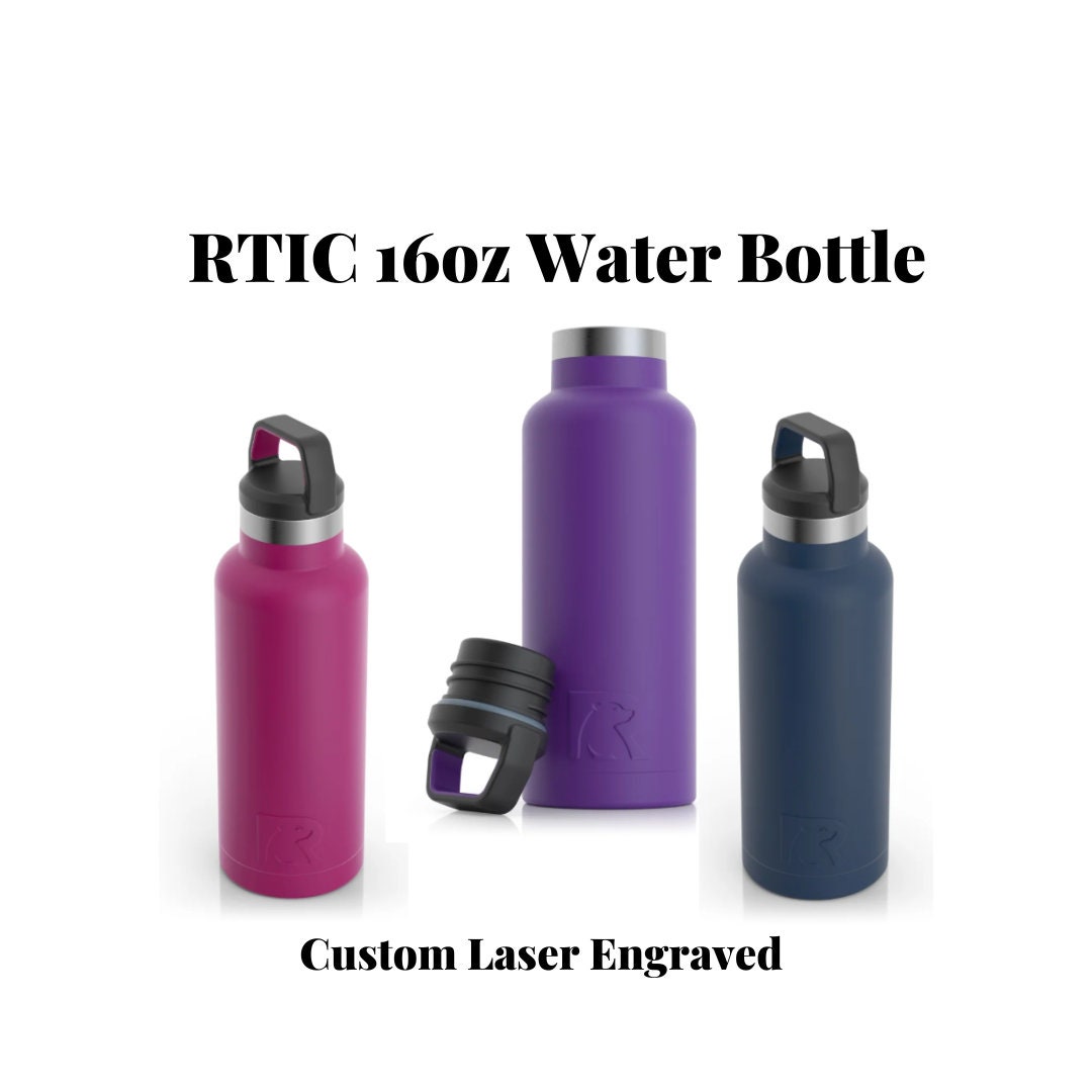 RTIC 16 Oz Matte Finish Color Water Bottles - Custom Laser Engraved - Etsy