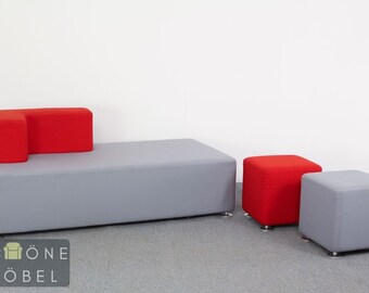 Modernes Steelcase Designer Sofa 3 Sitzer 3er Büro Couch Made in France