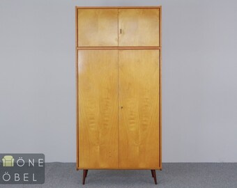 DDR Retro Kleiderschrank Vintage Mid Century Designe Garderobe Wäscheschrank