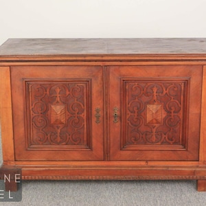 Gründerzeit Anrichte Antik Stil Sideboard Schränkchen Vintage Kommode Massivholz