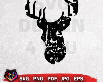 Deer Grunge, Design, Svg, Eps, Pdf, Png, Jpg, Animal