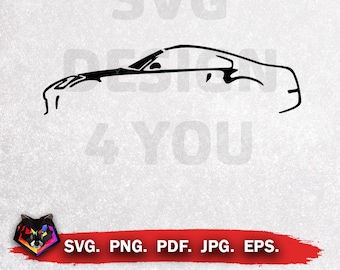 May include: Black and white silhouette of a car, with the text "SVG DESIGN 4 YOU" above it.