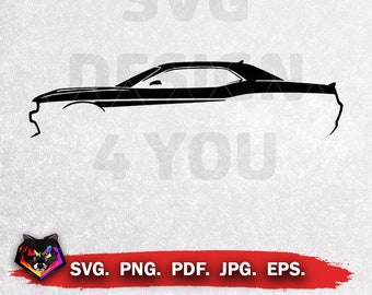 American Car, Silhouette Design, Svg, Eps, Pdf, Png, Jpg, Special, Best