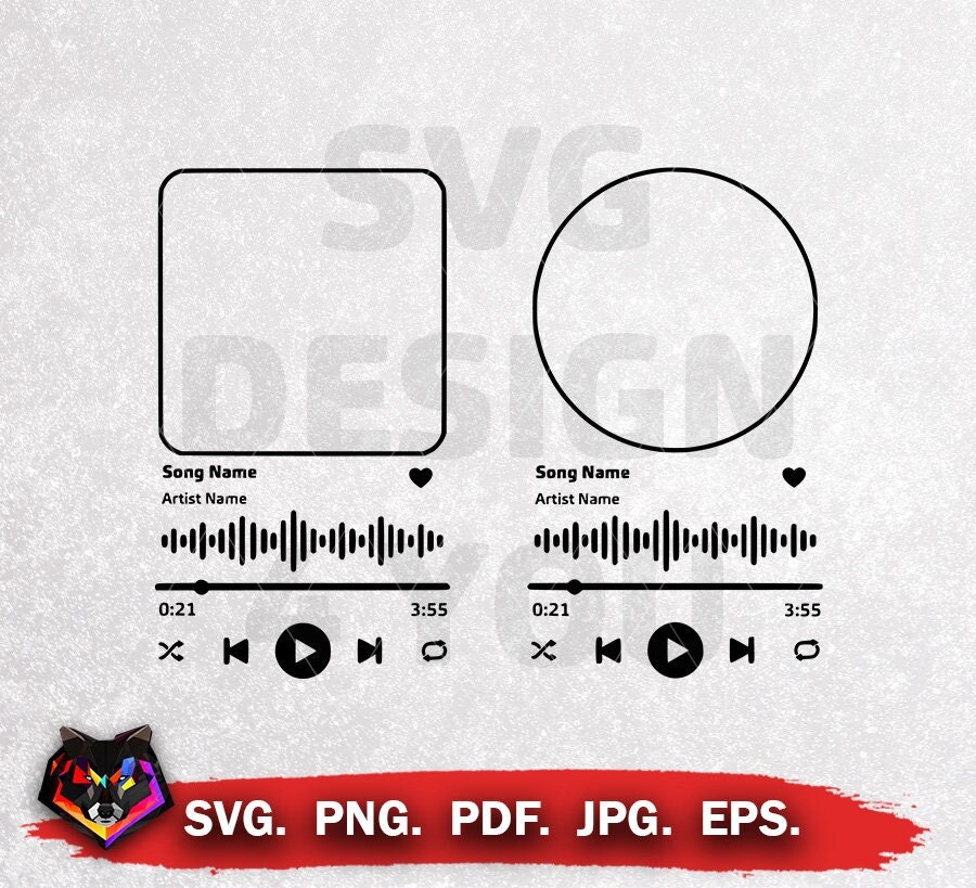 Music Player, Audio Control, Play Buttons, Album, Song, Cover, Svg, Eps ...