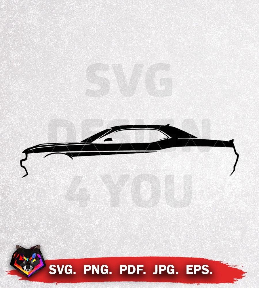 American Car Silhouette Design Svg Eps Pdf Png Jpg Etsy Espa A Il Fullxfull.4235521866 Ghh7
