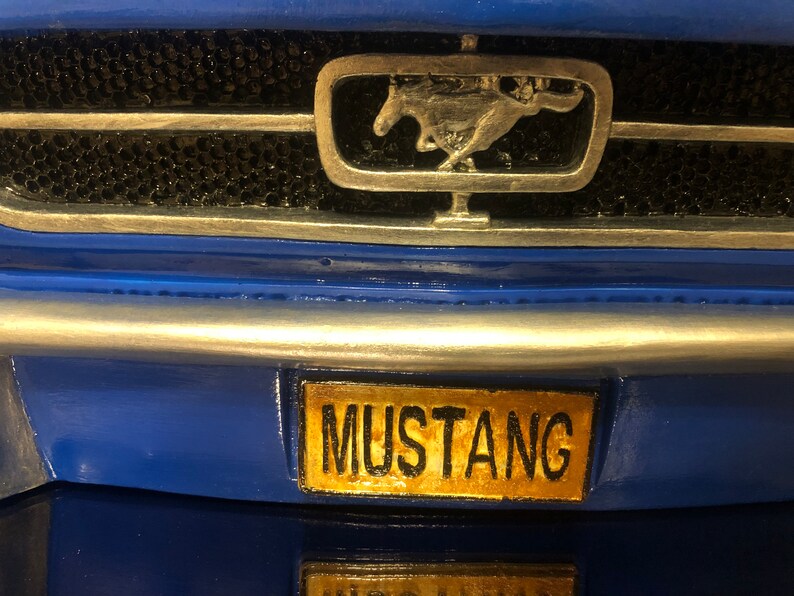 Ford Mustang Car Statue Car Front Bumper Sculpture Classic Etsy