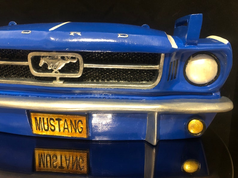 Ford Mustang Car Statue Car Front Bumper Sculpture Classic Etsy
