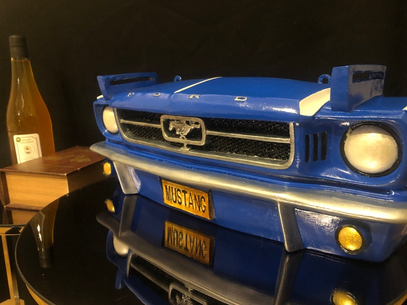 Ford Mustang Car Statue Car Front Bumper Sculpture Classic Etsy