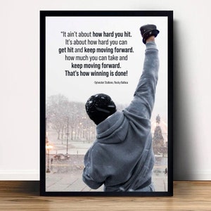 Sylvester Stallone Rocky Movie Poster Canvas Wall Art Home Decor (No Frame)