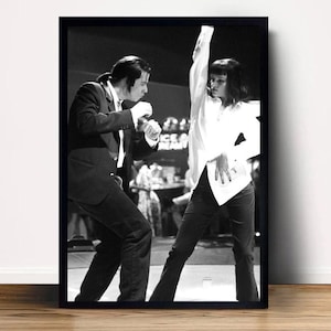 Cartaz de filme Pulp Fiction, tela, arte de parede, decoração para casa (sem moldura)