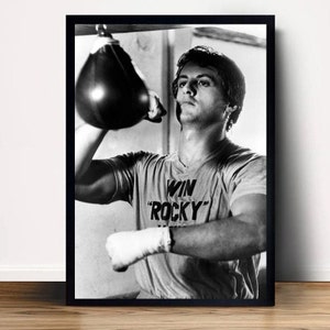 Rocky Sylvester Stallone Poster Canvas Wall Art Home Decor (No Frame)