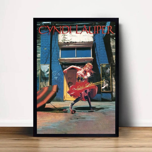 Cyndi Lauper, elle est si inhabituelle, affiche de musique classique, toile d'art murale, décoration d'intérieur (sans cadre)