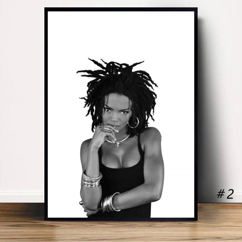 Lauryn Hill Music Poster Canvas Wall Art Home Decor Etsy Canada